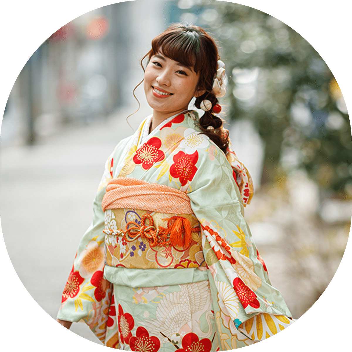 成人式前撮りの写真